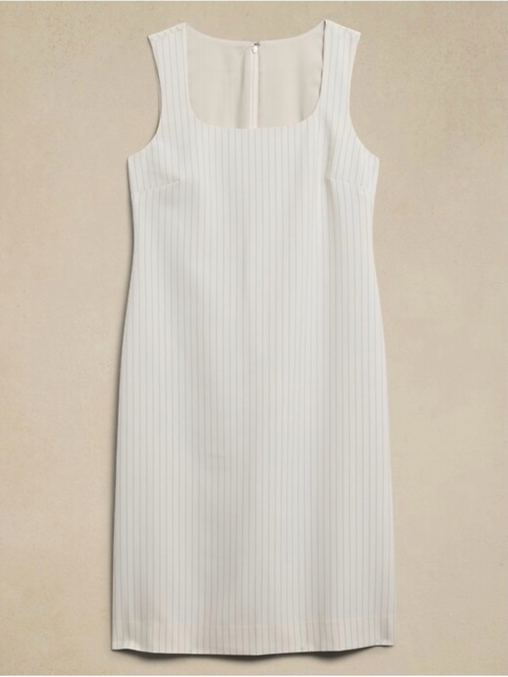 Banana Republic Cream Pinstripe Sheath Dress - Picture 2 of 5